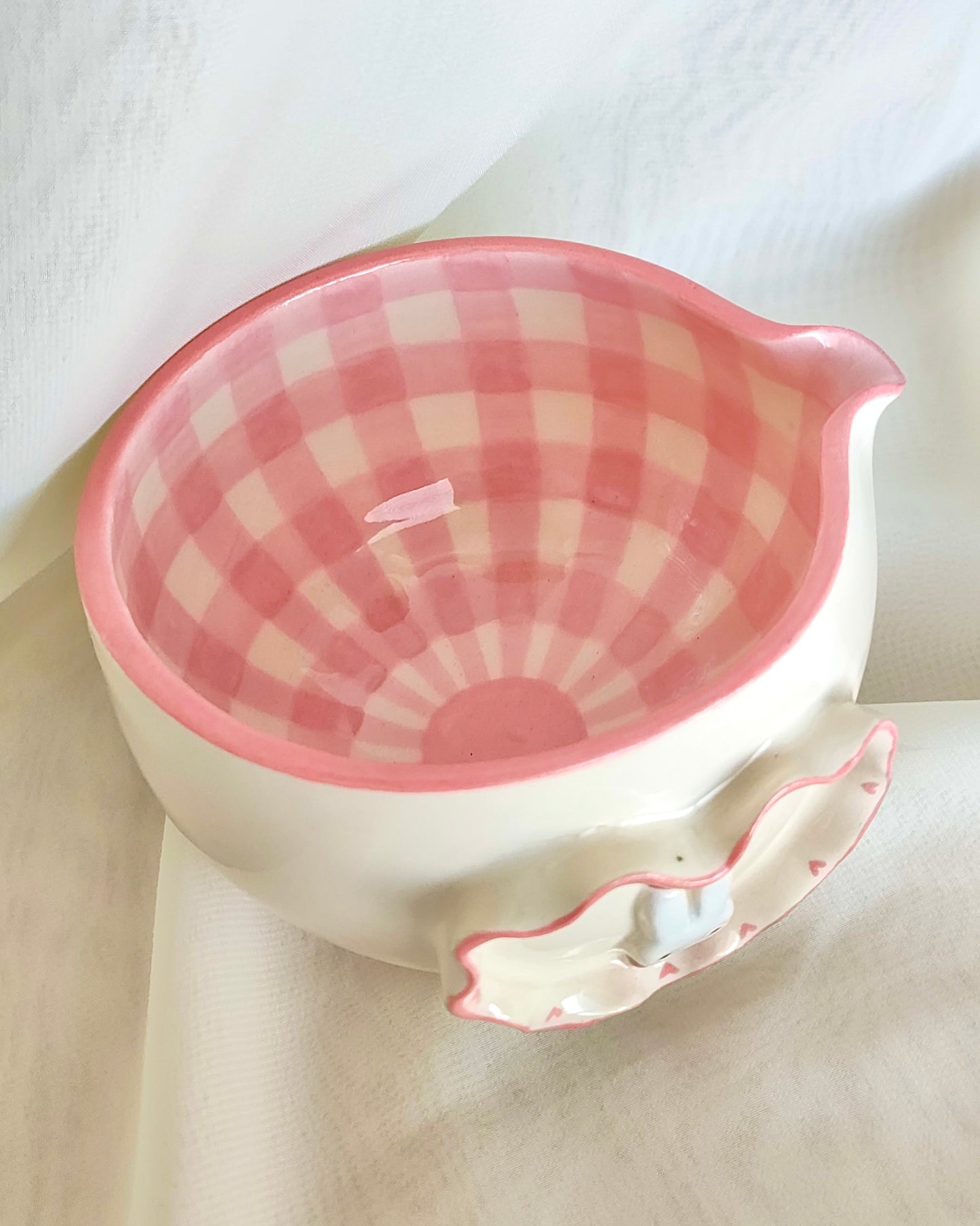 Heart-Miffy Pink Matcha Bowl