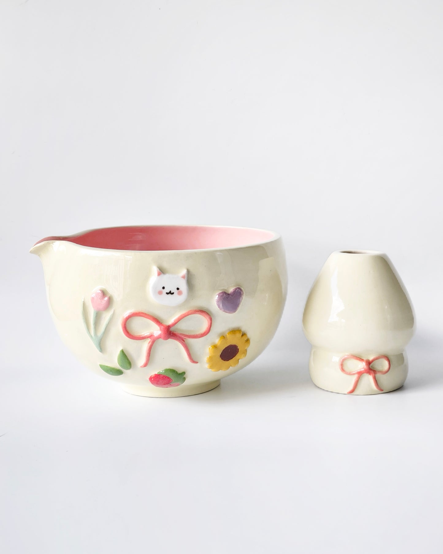 Ribbon Charms Matcha Bowl