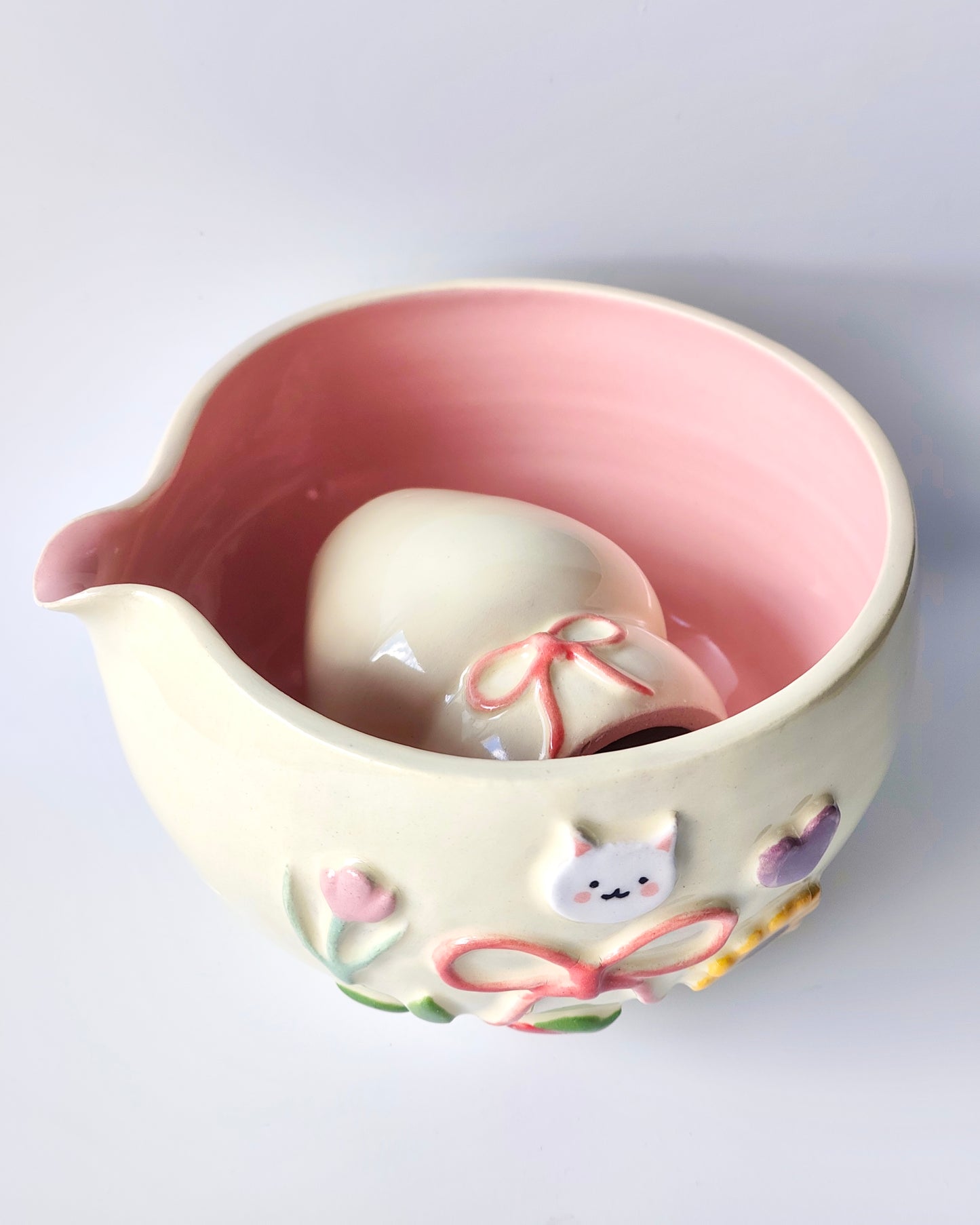 Ribbon Charms Matcha Bowl