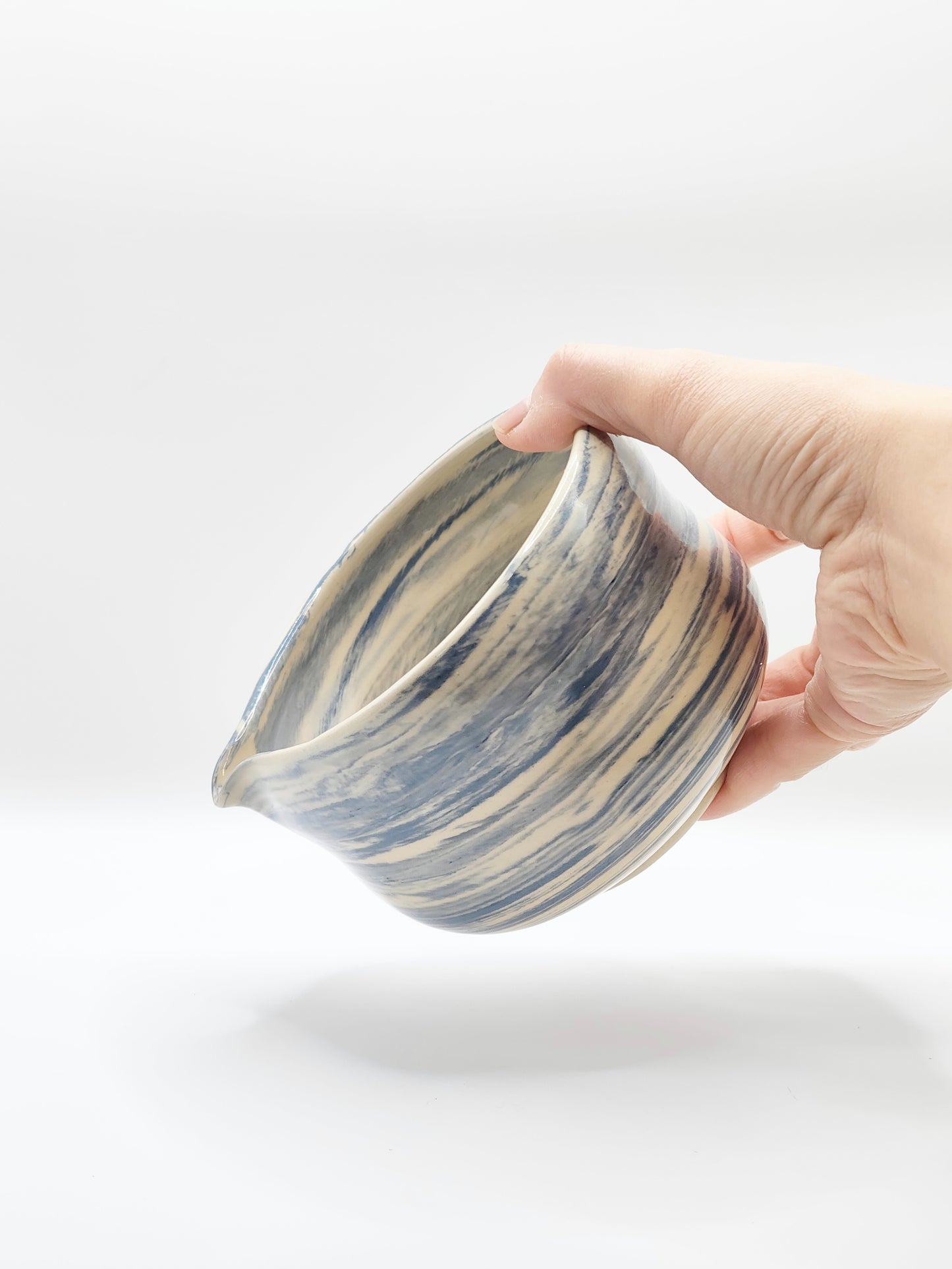 Blue Swirl Matcha Bowl