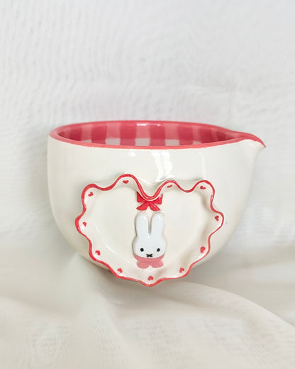 Heart-Miffy Red Matcha Bowl