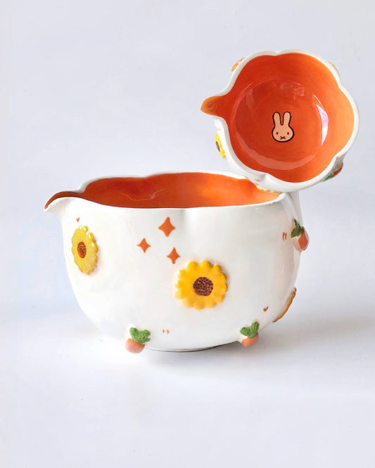 [Preorder] Carrot Garden Bunny Matcha Bowl