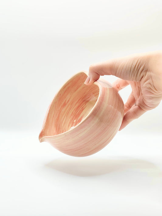 Pink Swirl Matcha Bowl