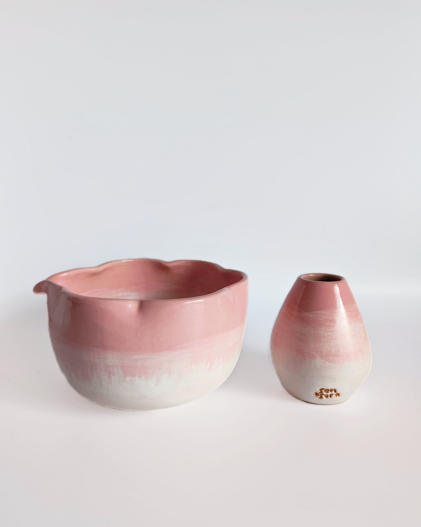 Blooming Pink Matcha Bowl