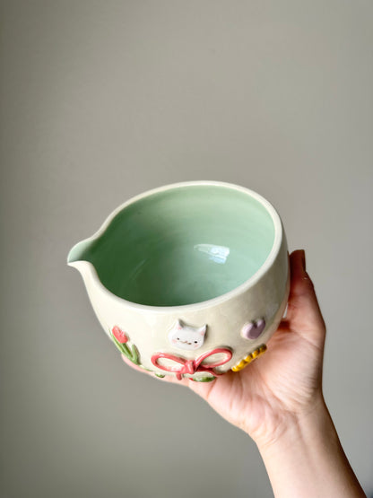 Ribbon Charms Matcha Bowl