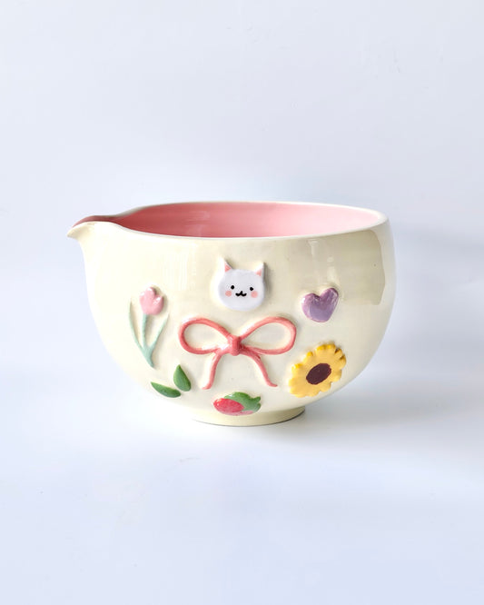 Ribbon Charms Matcha Bowl