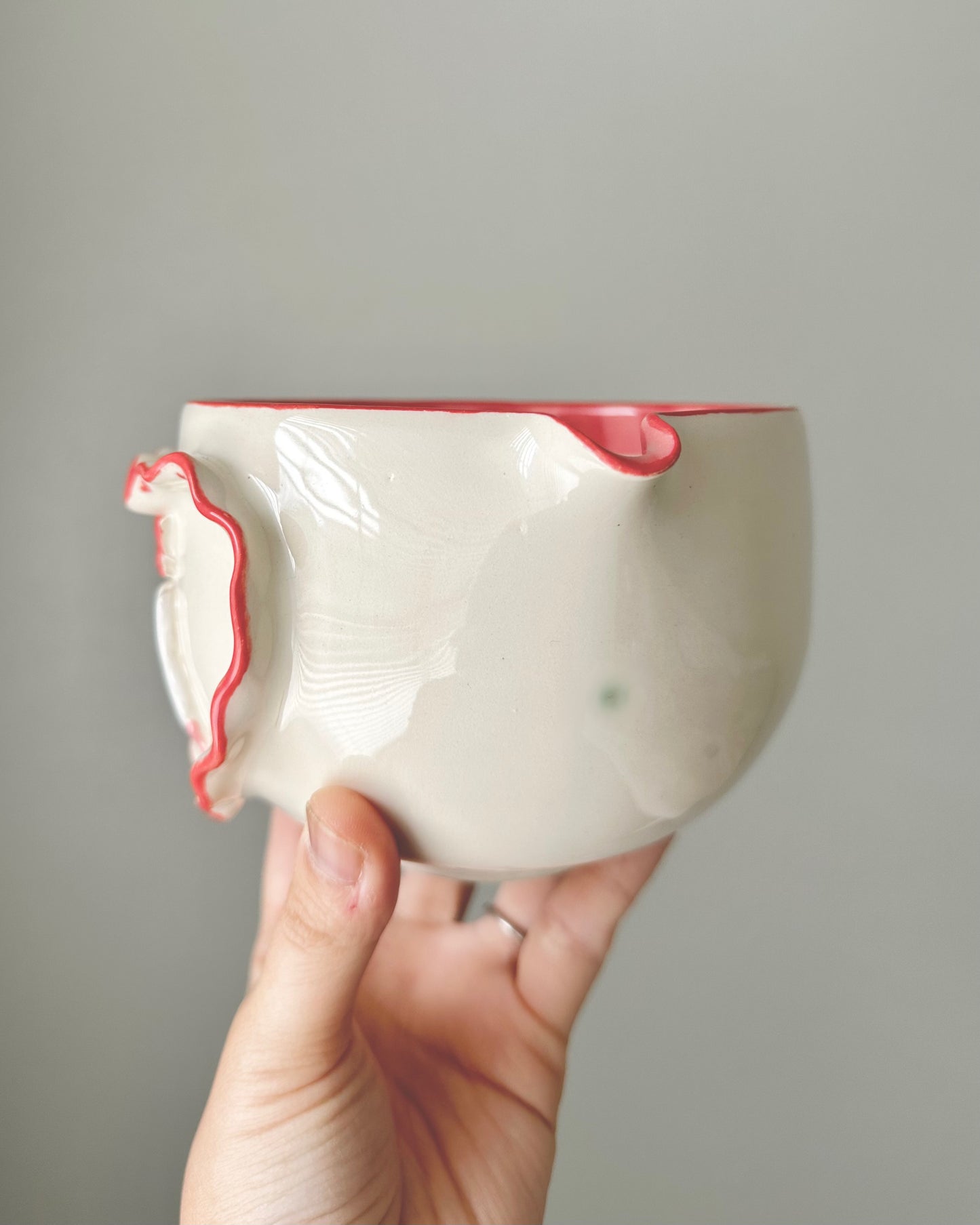 Heart-Miffy Red Matcha Bowl