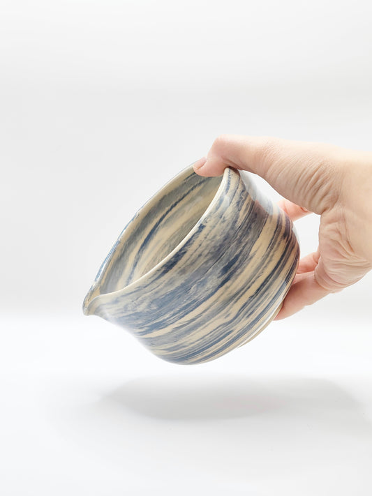 Blue Swirl Matcha Bowl