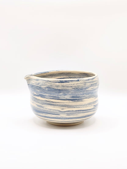 Blue Swirl Matcha Bowl