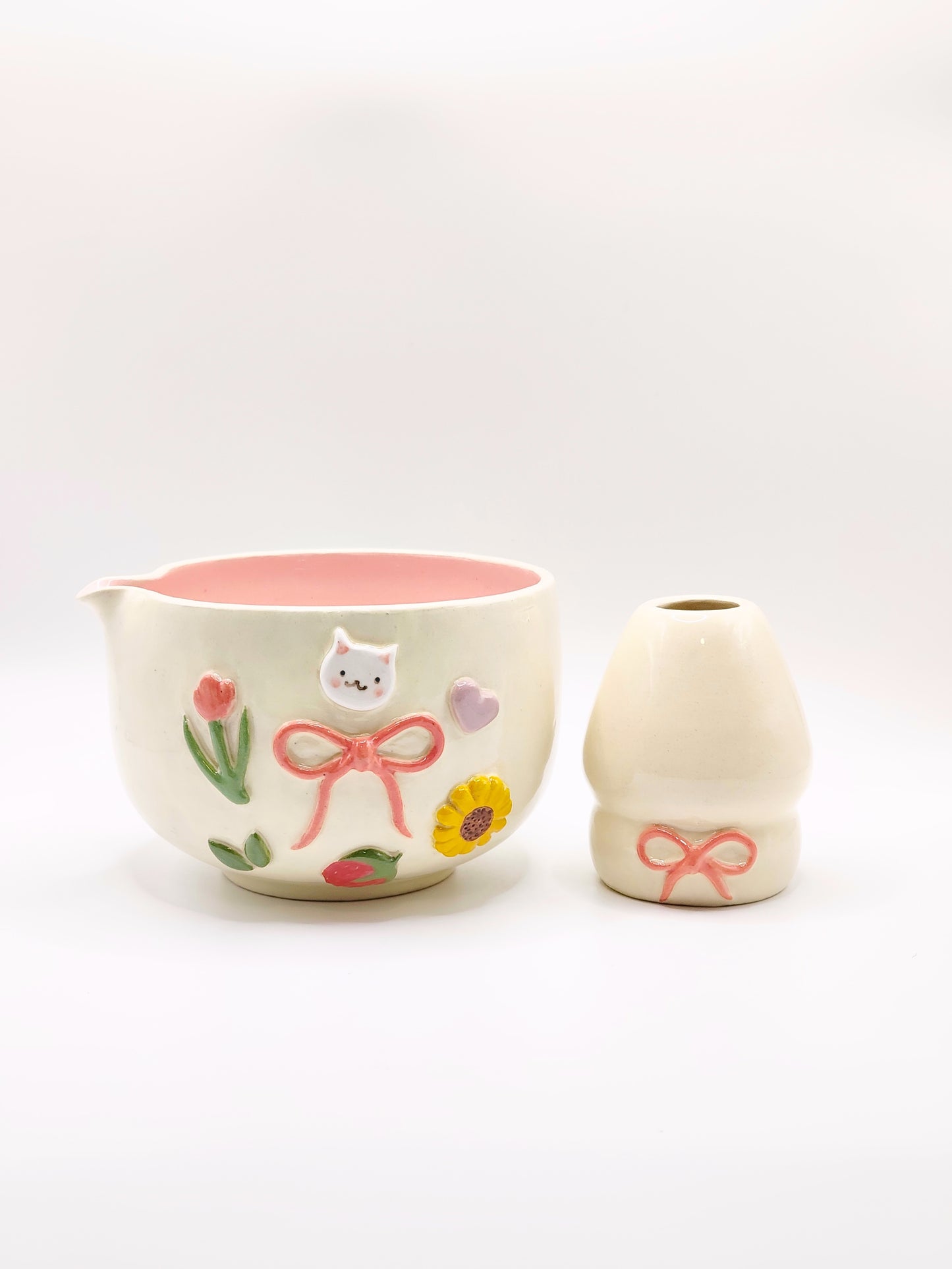 Ribbon Charms Matcha Bowl