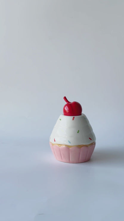 Cherry Cupcake Whisk Stand and Spoon Rest