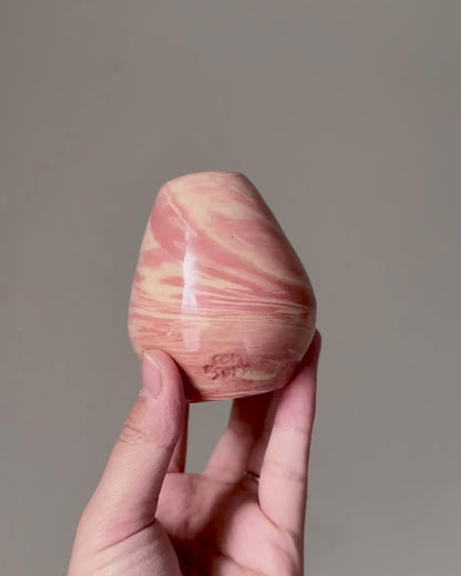 Pink Swirl Matcha Bowl