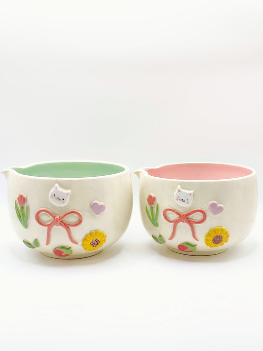 Ribbon Charms Matcha Bowl